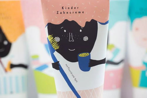 設計合集 卡通風的牙膏包裝設計很個性