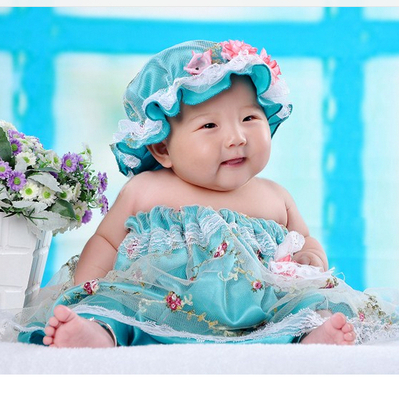 我家寶貝兒一百天到周歲照片--媽圈封面萌寶代言人選拔賽