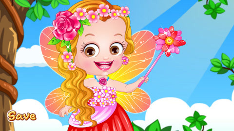 可愛寶貝成為花仙子小花仙游戲