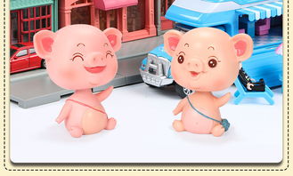 創(chuàng)意汽車用品可愛男女生個性搖頭小豬萌寵寶貝車載內(nèi)飾品擺件高檔