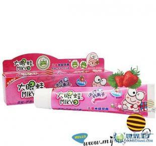 兒童護理專家大眼蛙水晶牙膏 潤潤草莓味，可愛寶的健康選擇